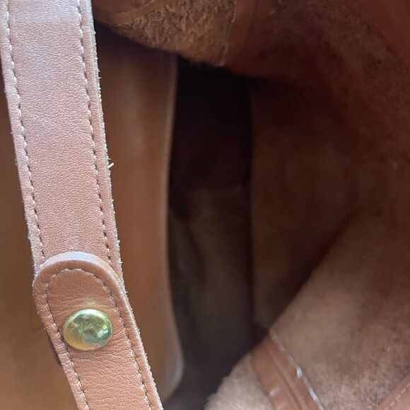 Coach Vintage Archive Cognac Leather Top Handle Satchel Backpack Flap Bag - Picture 7 of 10